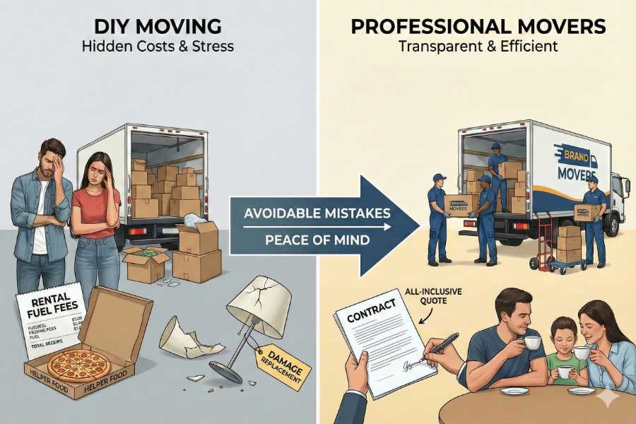 DIY vs. Hiring Movers: The Cost of Mistakes