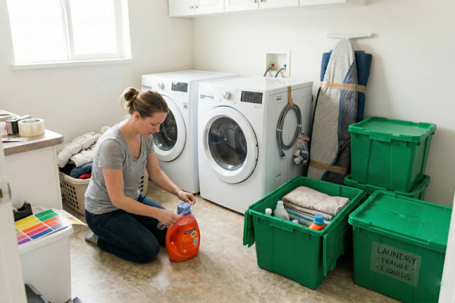 How to Pack a Laundry Room