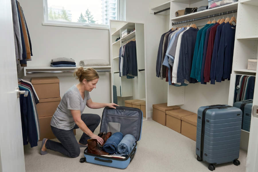 How to Pack a Walk-In Closet for a Move