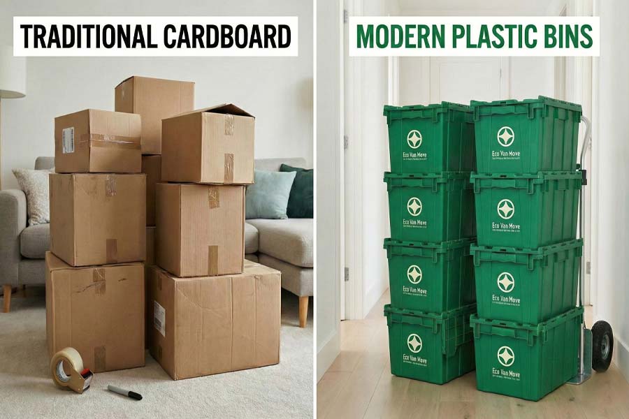Cardboard vs. Plastic Boxes for Moving
